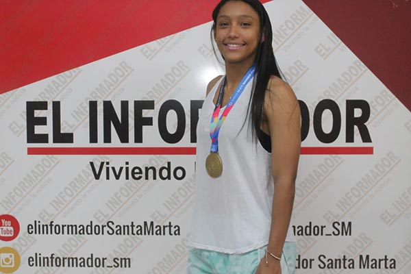 María Fernanda Timms Ariza,  patinadora samaria.