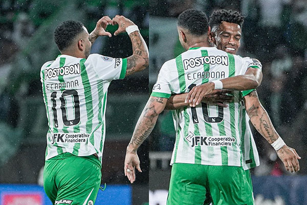  Atlético Nacional llega en gran forma, habiendo vencido 4-0 en el debut de su nuevo entrenador. Foto vía X.