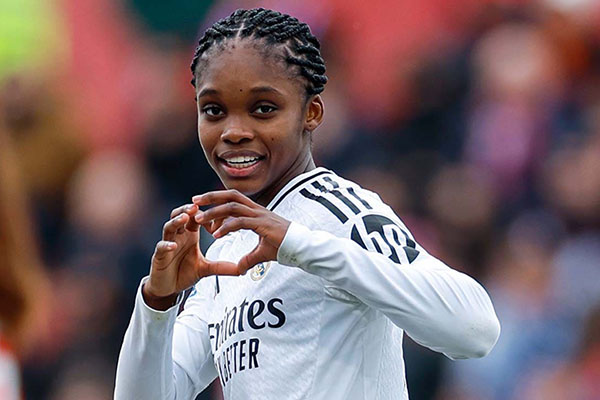 Linda Lizeth Caicedo Alegría, jugadora del Real Madrid y la selección Colombia. Foto Real Madrid CF Femenino.