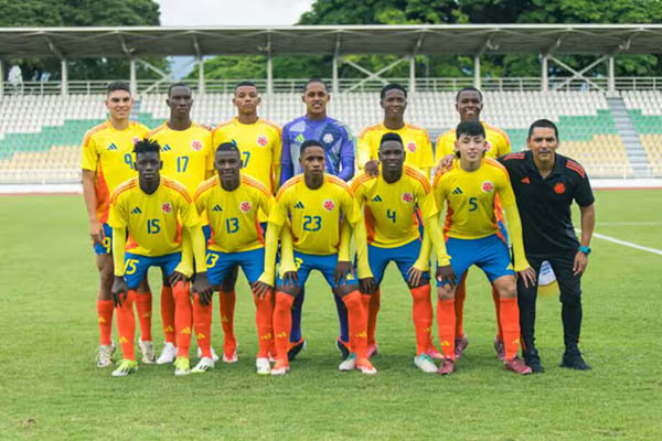 Selección sub-17 de Colombia. Foto Federación Colombiana de Fútbol.