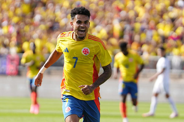 Leyenda: Luis Díaz, jugador del Liverpool FC y de la Selección Colombia de mayores. Foto EFE.