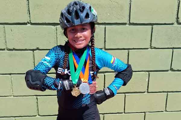 Alma Sofía Ortíz Nisperuza, joven samaria campeona del primero torneo nacional ‘Copa Caribeskate’ realizado en Santa Marta.