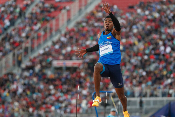 Arnovis de Jesús Dalmero Arvilla, deportista magdalenense que se encuentra compitiendo en un certamen internacional en Chile representando a Colombia.