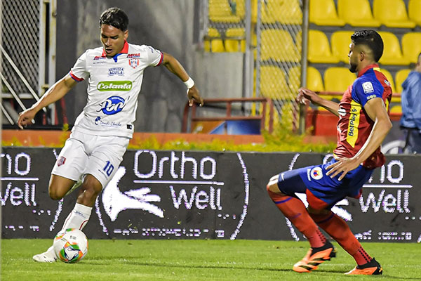 Jannenson Sarmiento, Jugador del Unión Magdalena, autor del único gol del equipo frente a Tolima.