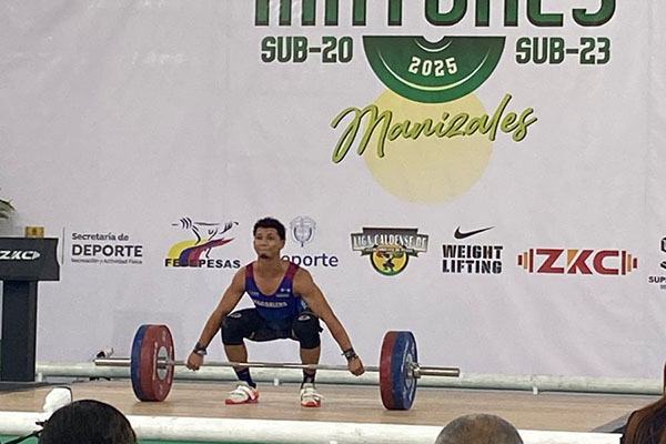 Libar Danilo Patiño, Subcampeón Nacional de levantamiento de pesas. Foto cortesía
