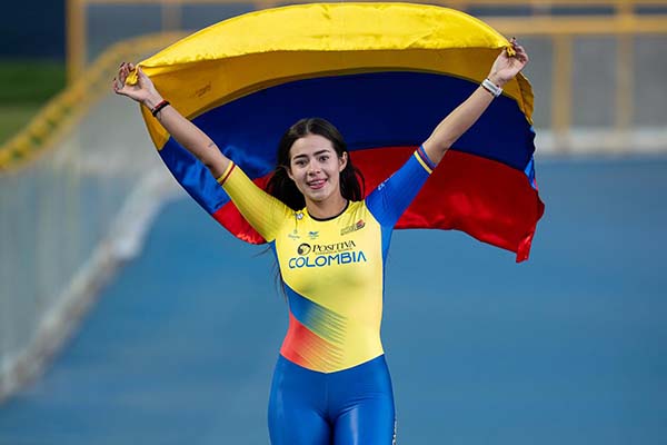 Gabriela Rueda, patinadora colombiana que se alzó con la medalla de oro en la reciente jornada de los Juegos Mundiales de Chengdú, en China. Foto redes sociales Gabriela Rueda