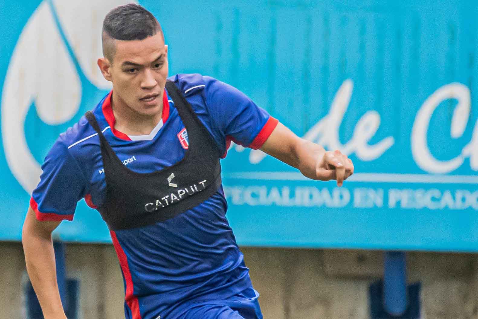 Joel Contreras, jugador del Unión Magdalena que será baja por una lesión muscular. Foto Unión Magdalena 