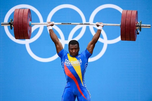 Oscar Figueroa, Halterófilo colombiano ganador de la medalla de oro en los Juegos Olímpicos de Rio 2016 y de plata en Londres 2012. Foto EFE