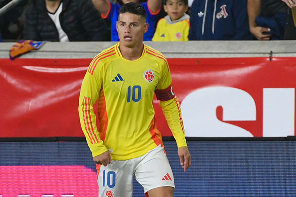 James Rodríguez, volante creativo y capitán de la selección Colombia. Foto Federación Colombiana de Fútbol