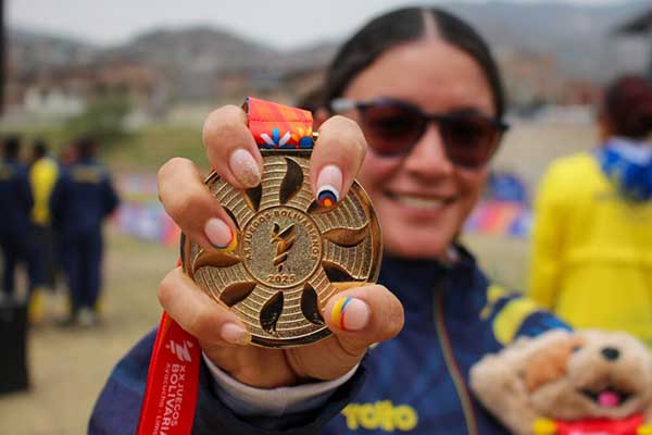  Medalla de oro en los juegos olímpicos 2025. Foto Comité Olímpico Colombiano