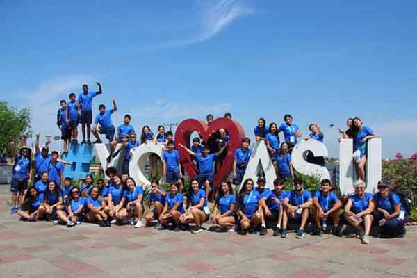 Jóvenes colombianos que participaron en los sudamericanos escolares. Foto Comité Olímpico Colombiano