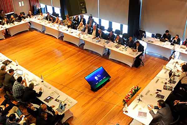 Asamblea de la Dimayor realizada anteriormente en la sede principal de la división. Foto Dimayor Asamblea de la Dimayor realizada anteriormente en la sede principal de la división. Foto Dimayor