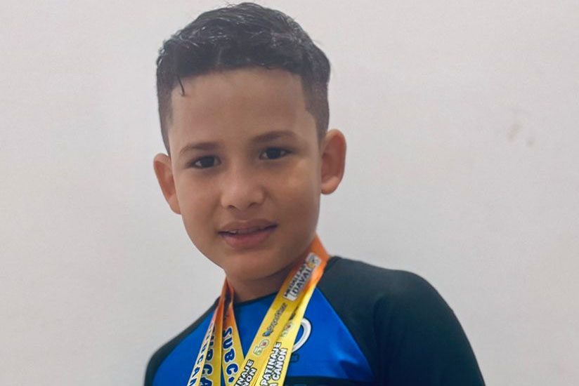 Desde muy pequeño, Jerónimo encontró en el patinaje no solo un deporte, sino una pasión. Foto Cortesía Luis Arias Desde muy pequeño, Jerónimo encontró en el patinaje no solo un deporte, sino una pasión. Foto Cortesía Luis Arias