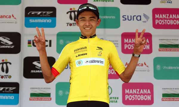 Santiago Buitrago, otro de los colombianos que estará presente en el Giro de Italia. Foto FedeCiclismo