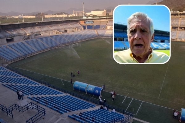 Eduardo Dávila, máximo accionista del Unión Magdalena/Estadio ‘Sierra Nevada’ de Santa Marta. Fotos Alcaldía/Archivo EL INFORMADOR