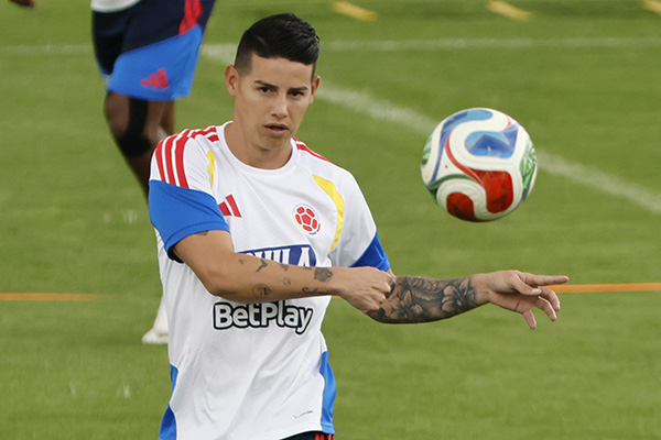 James Rodríguez, volante creativo y capitán de la selección Colombia. Foto FCF