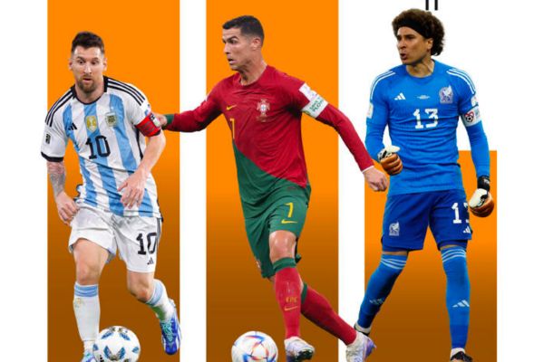 A 3 días del Mundial: La lista de jugadores que han disputado cinco mundiales está integrada por ocho futbolistas, pero en el Mundial de 2026 el argentino Lionel Messi, el portugués Cristiano Ronaldo y el mexicano Guillermo Ochoa se pueden convertir en los primeros en participar en seis ediciones de la competencia.