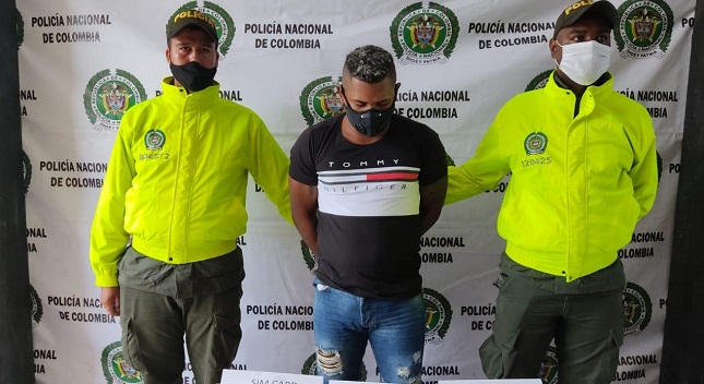Luis Junior Barrero Tenas, presunto integrante de la banda ‘Los Pachencas’, capturado.