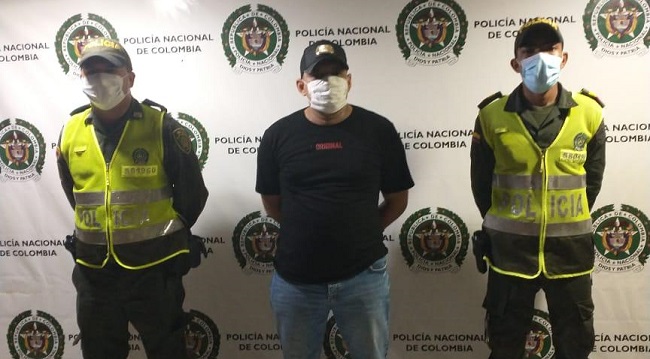 Luis Fernando Mora Chamorro, fue apresado en operativo de la Policía en el municipio de Fundación, Magdalena.