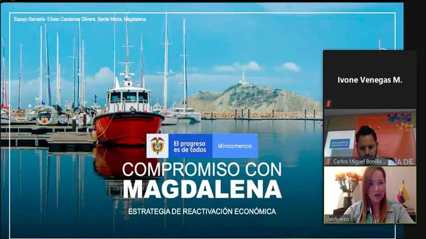 En el encuentro virtual se socializaron también las estrategias para la atracción de inversión extranjera en el departamento.