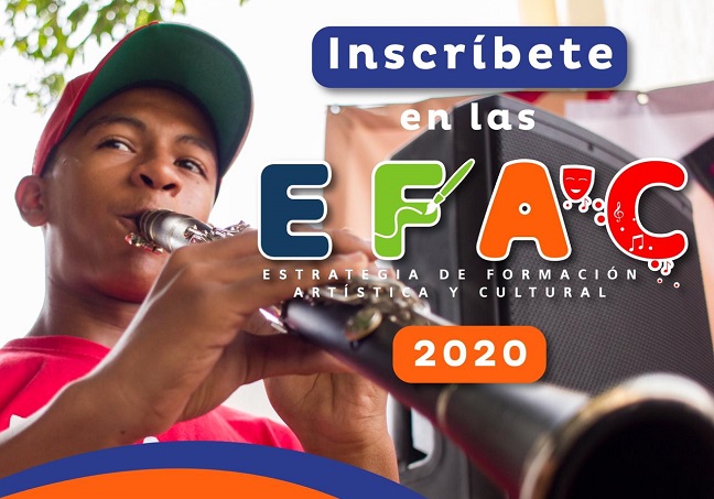 Niños, niñas y adolescentes podrán inscribirse en la escuela de música o en la escuela de arte de la EFAC. 