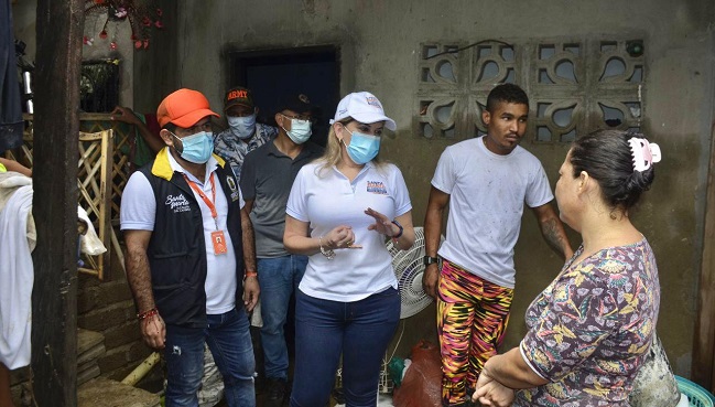 La alcaldesa Virna Johnson Salcedo enumeró y precisó cuáles son las acciones dispuestas y puestas en marcha para hacer frente a la situación de Guachaca.
