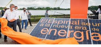 El Presidente Iván Duque inauguró la planta solar de Celsia, la primera de ese tipo en el departamento del Tolima, que requirió una inversión de 36.000 millones de pesos.