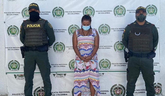 Luz Eladia Barrios Barraza fue capturada por el delito de hurto por medios informáticos o semejantes.