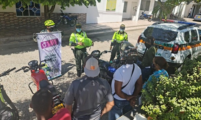 Policía implementa estrategias de prevención para una mejor seguridad en Aracataca.