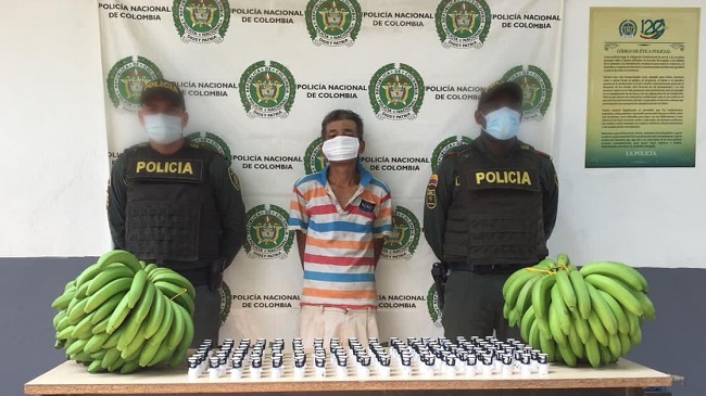 Carlos Eduardo Russo Ramírez, fue detenido por la Policía del Magdalena en Zona Bananera.