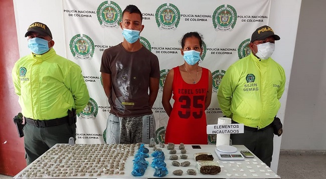 Jeison José Crespo Palma y Yanira Andreina Perdomo Briceño, fueron detenidos en la Zona Bananera