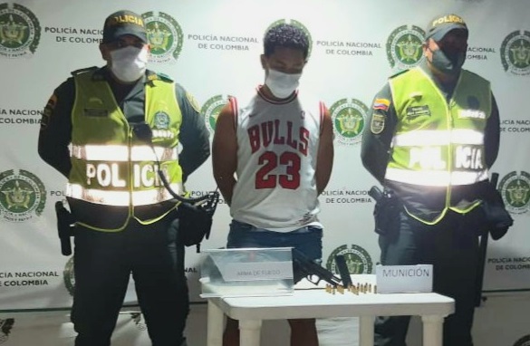 Aníbal Fuentes Ospino, fue capturado por la Policía Metropolitana de Santa Marta.