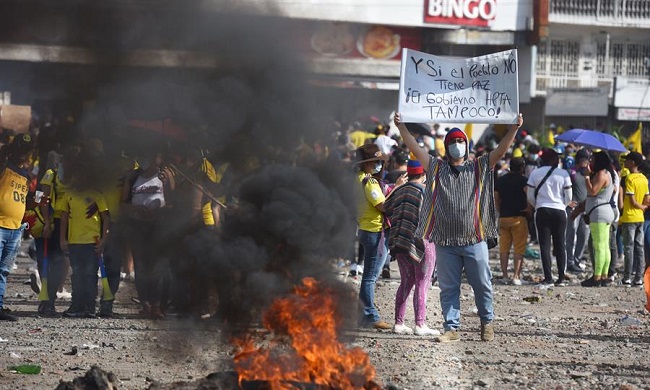 Las acciones vandálicas en medio de las protestas se han generado principalmente en Cali y algunas localidades de Cundinamarca.