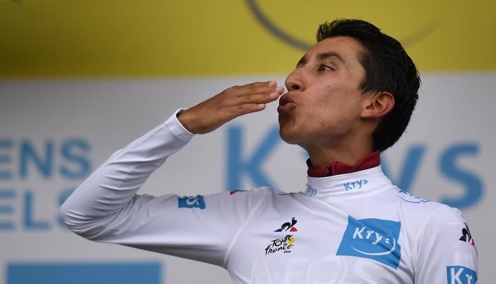 Egan Berna, ciclista colombiano que liderará al equipo Ineos en el Giro de Italia.