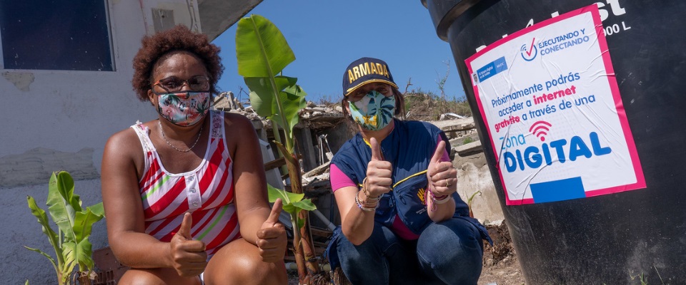 A la fecha se ha logrado restablecer el 100% de las Estaciones Base en San Andrés, confirmó la funcionaria.