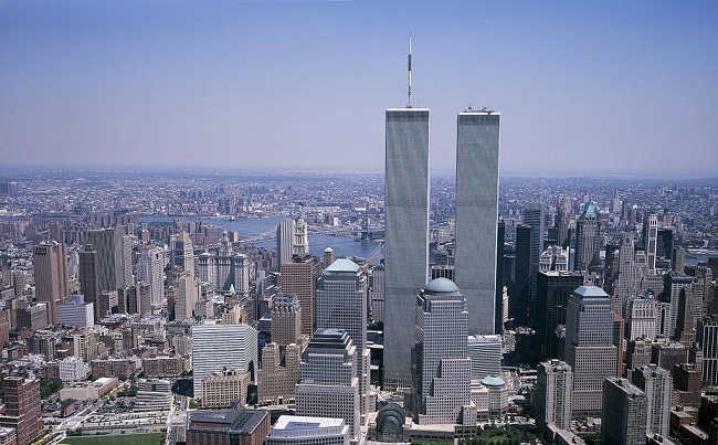 Así lucían las Torres Gemelas del World Trade Center en Manhattan, Nueva York. Fotografía de 2001. 