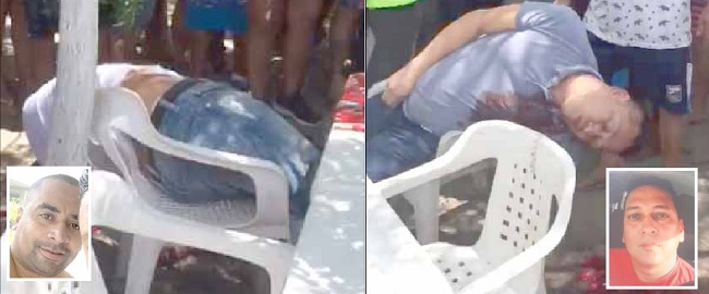 Yairton Yair Mendoza Tete y Jhon Eduard Osorio Muñoz, asesinados a tiros en un restaurante improvisado en sectores del aeropuerto.