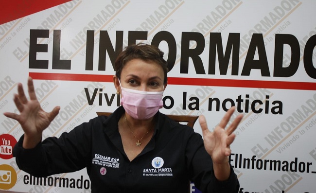 Patricia Caicedo, gerente de la Empresa de Servicios Públicos del Distrito de Santa Marta, Essmar.