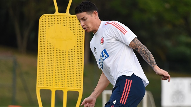 El regreso de James Rodríguez es la novedad de Colombia para esta doble fecha de Eliminatorias ante Brasil y Paraguay.