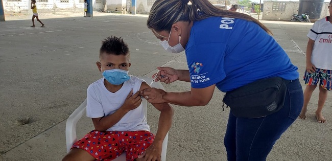Fueron 126 puntos de vacunación habilitados en los que se superó el 100% de la meta establecida para la jornada.