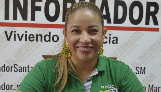 Norma Vera Salazar, candidata al Senado de la República por el partido Alianza Verde.