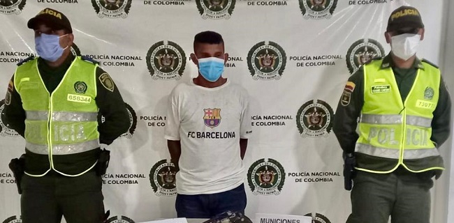 Carlos Antonio Blanco Álvarez, detenido por la Policía en Ariguaní, Magdalena