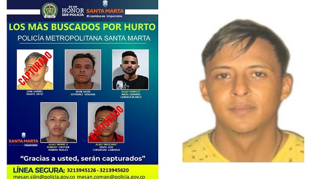 Kevin David Gutiérrez Vergara, alias ‘Kevin’; Ángel Eduardo Labarca Blanco, alias ‘Veneco’ y Cristian Romero Reales, alias ‘Morre’, son buscados por las autoridades.