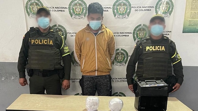Luis Campos González, fue detenido por personal de la Policía del Magdalena en la Troncal de Oriente.