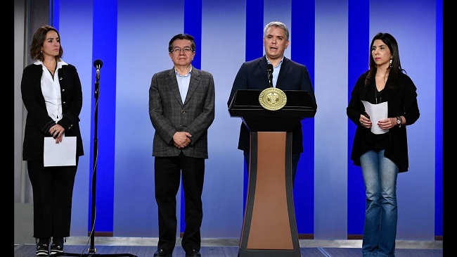 El balance de las estadísticas lo dio a conocer el ministro nacional de Salud, Fernando Ruiz, quien aparecer en la fotografía con el presidente Iván Duque Márquez.