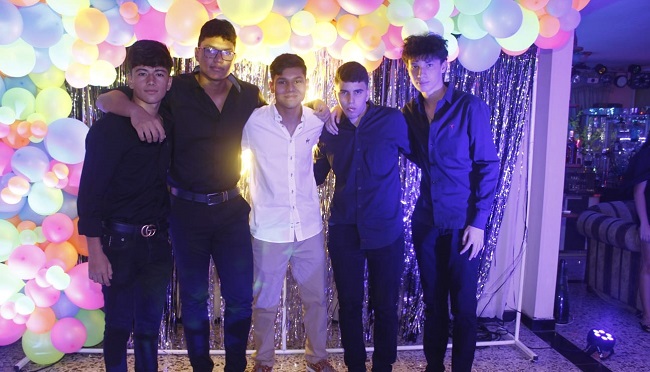 Andrés Parejo, Juan Esteban Liñán, Camilo Enríquez y Nicolás Giraldo.