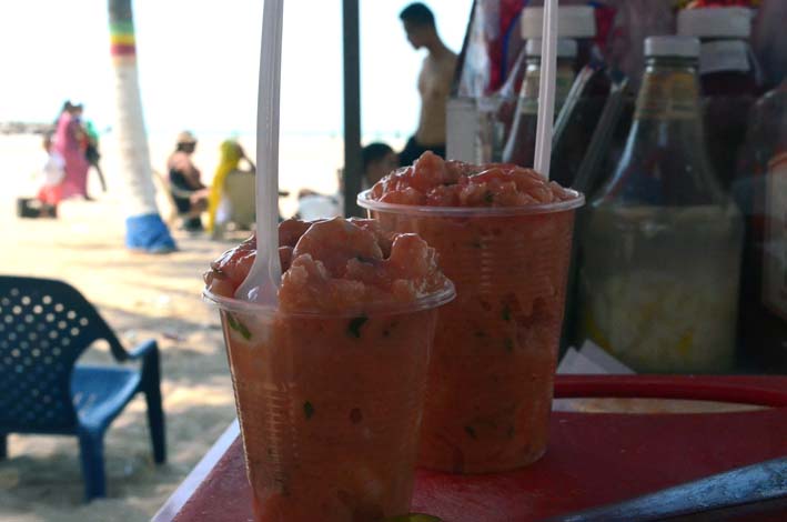 El coctel de Camarón es muy apetecido por los riohacheros.