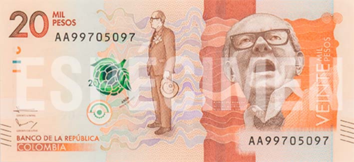 La decisión de tener en el anverso del billete al expresidente Liberal, Alfonso López Michelsen, se tomó para cumplir con la Ley 1599 de 2012.