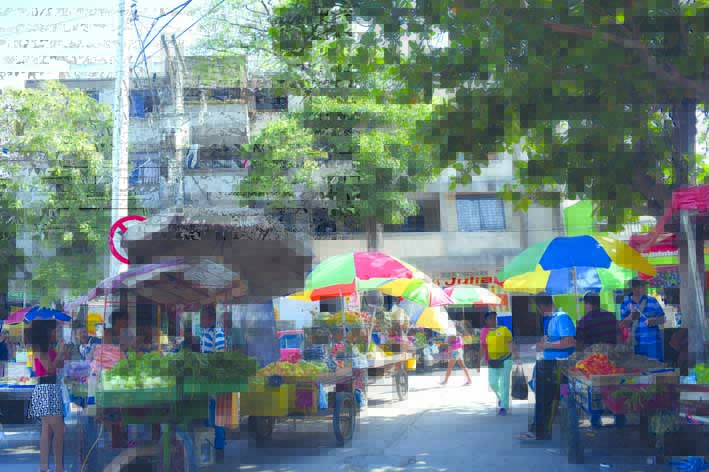 Buena parte de los venezolanos que están en la ciudad realizan trabajos informales.