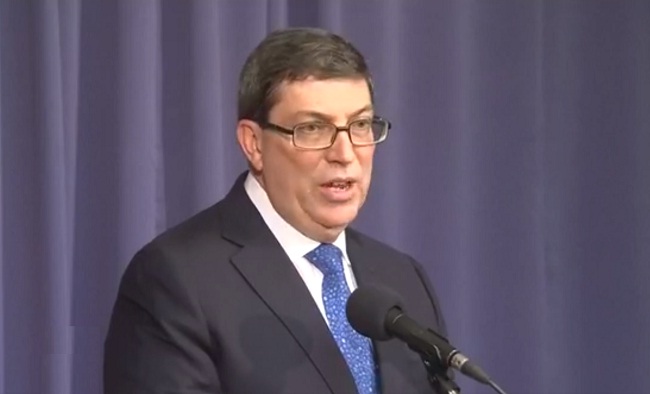 Canciller cubano Bruno Rodríguez.